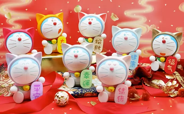 Nendo Addicts - 52toys - Doraemon Lucky Cat Blind Box