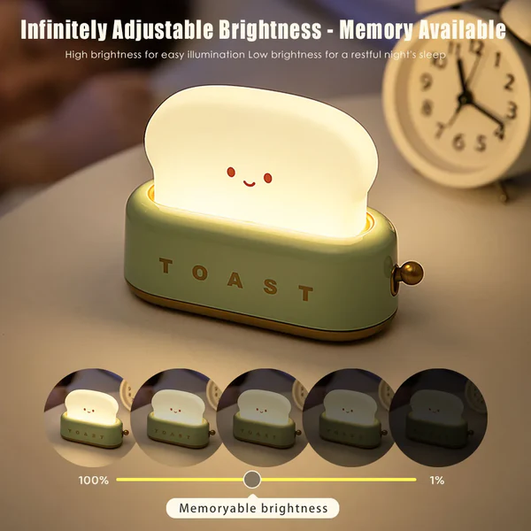 Nendo Addicts - Cute Toast Lamp Night Light 2