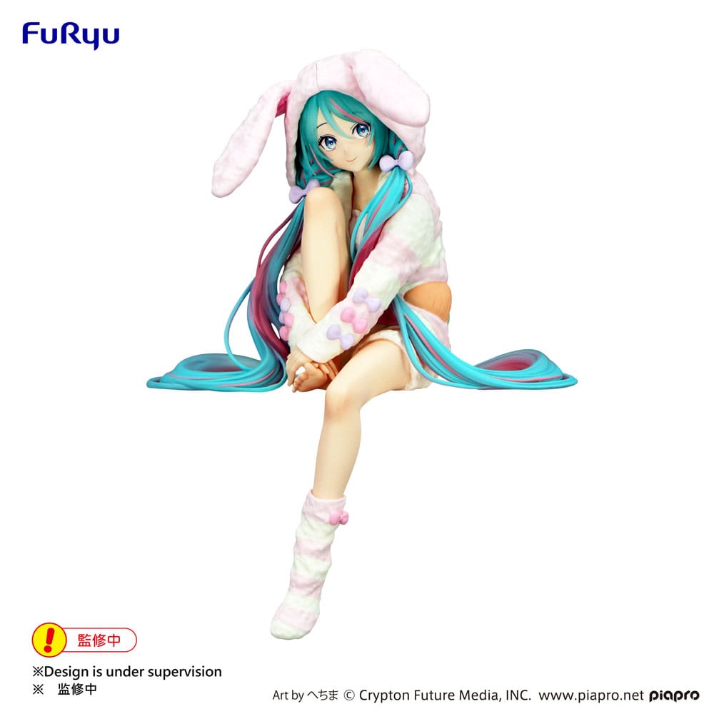 Nendo Addicts - Furyu - Vocaloid Hatsune Miku Rabbit Ear Hood Pajama Noodle Stopper