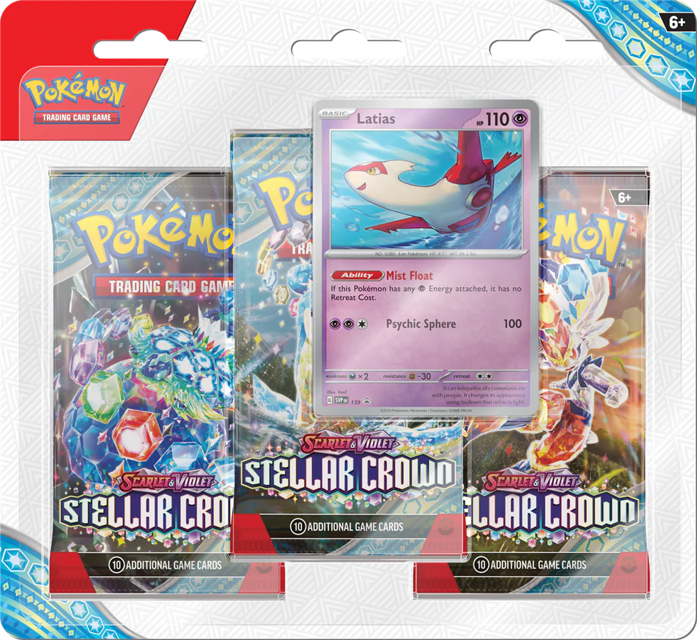 Nendo Addicts - Pokemon Scarlet And Violet Stellar Crown 3 Pack Blister