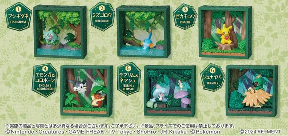 Nendo Addicts - Re-ment - Pokemon Frame In The Woods Blind Box