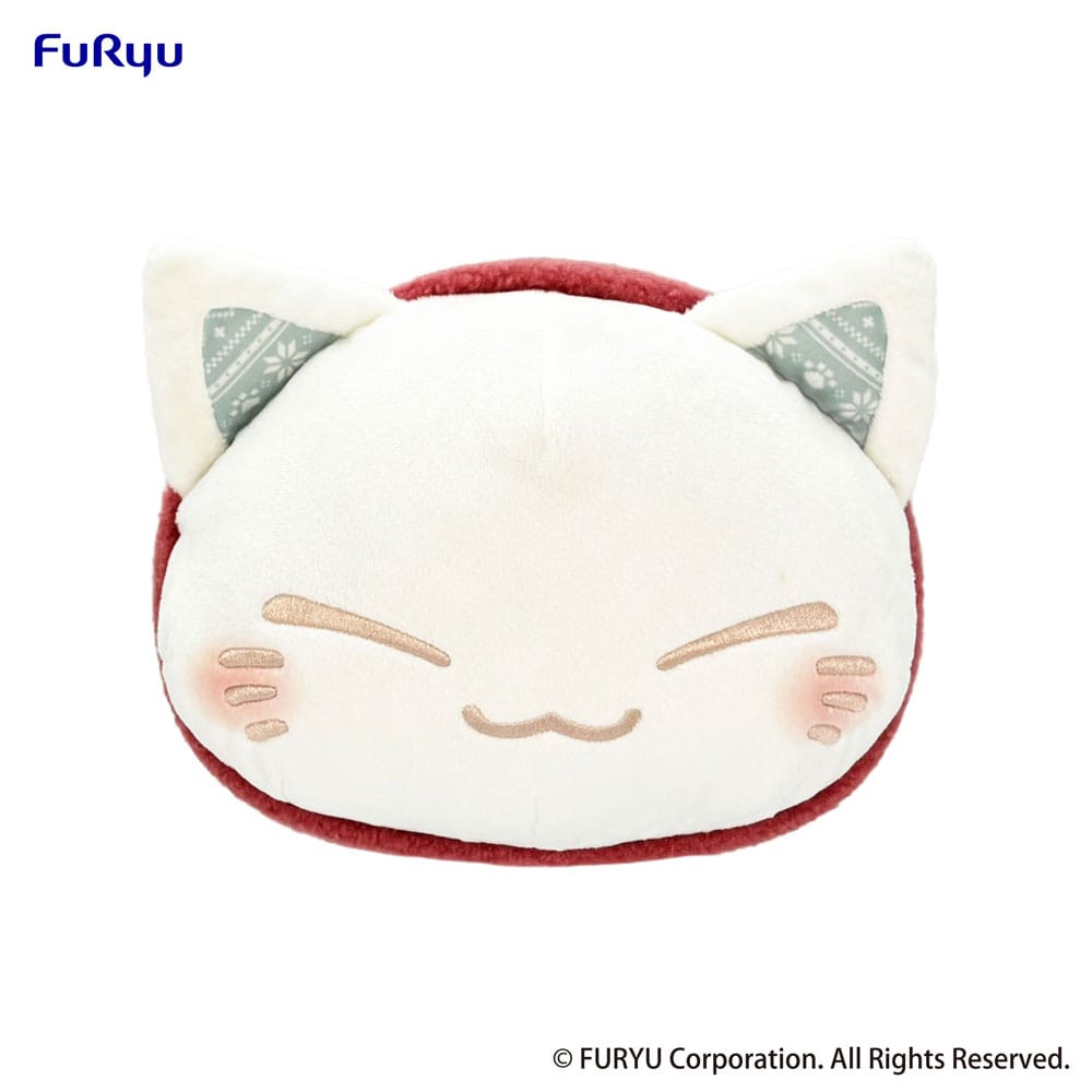 Nendo Addicts - Furyu - Nemuneko Cat Plush Figure Red Scarf Version