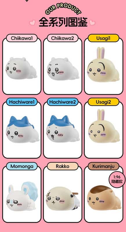 Nendo Addicts - Miniso - Chiikawa Prone Friends Series Blind Box