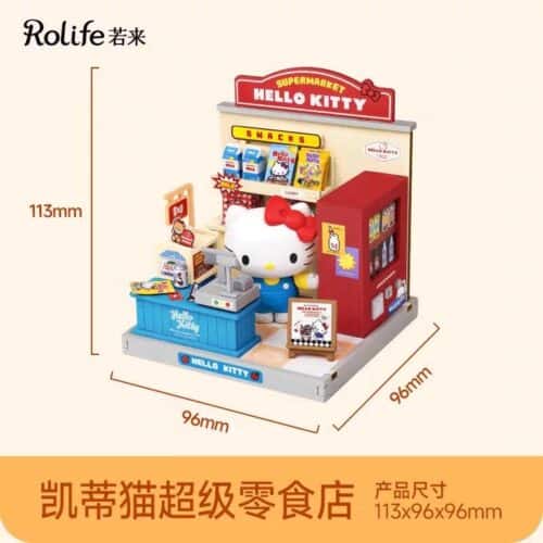 Nendo Addicts - Robotime - Rolife Cute Store Manager Hello Kitty Super Snack Shop