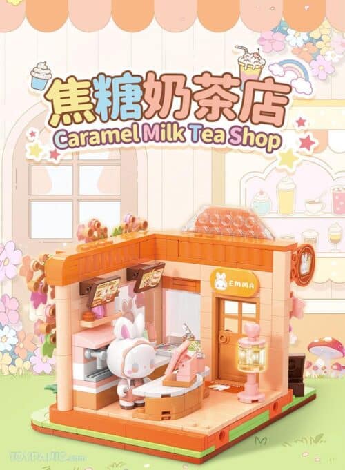 Nendo Addicts - Toptoy - Lucky Emma Caramel Milk Tea Shop Building Blocks