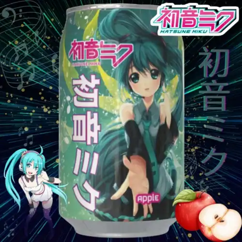 Nendo Addicts - Kawaji - Hatsune Miku Apple Flavor Soda