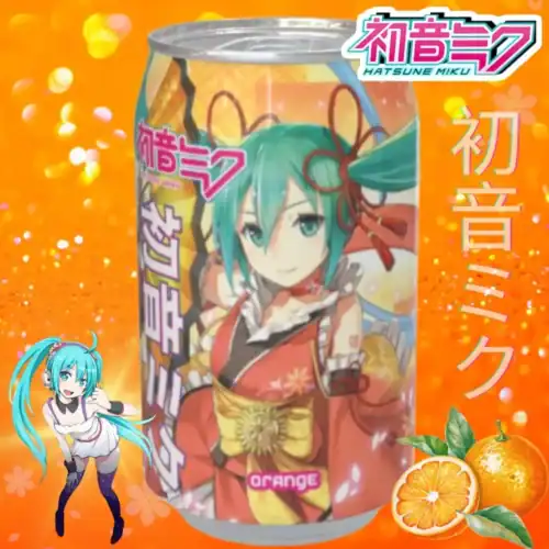Nendo Addicts - Kawaji - Hatsune Miku Orange Flavor Soda