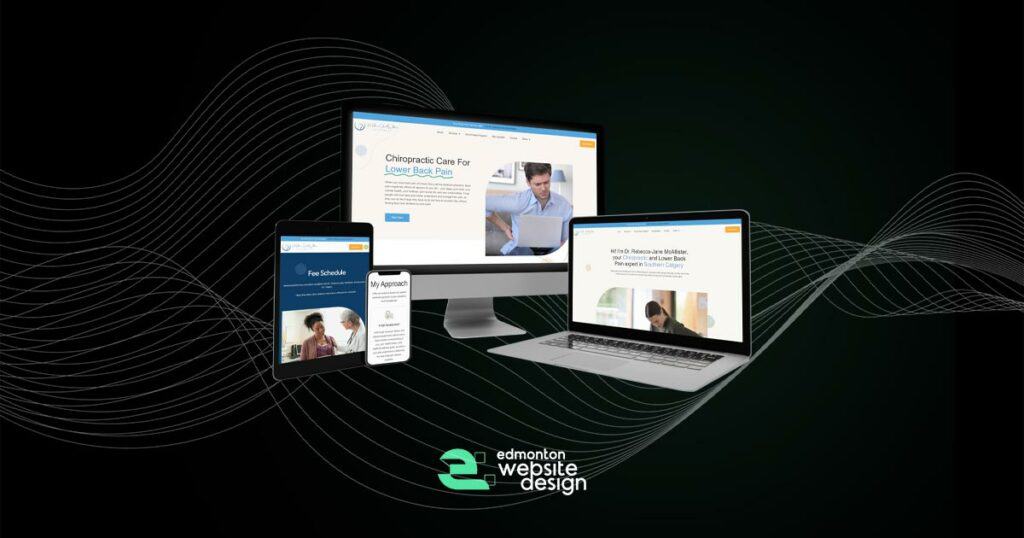 Responsive website design showcased on multiple devices for Neo Digital services.