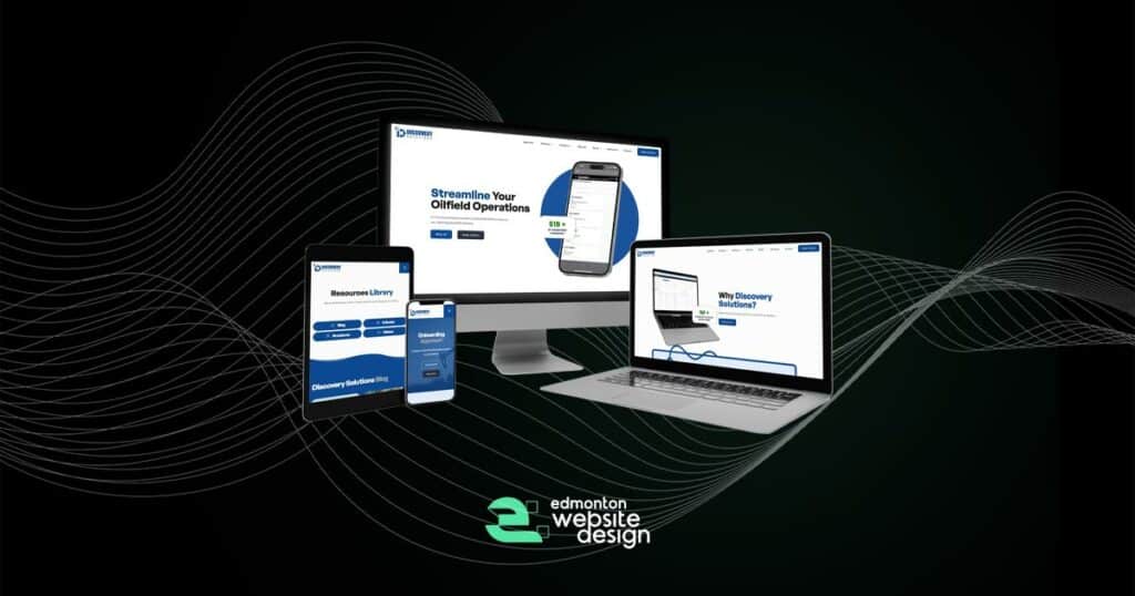 Responsive digital devices displaying Neo Digital website for online solutions and web design.