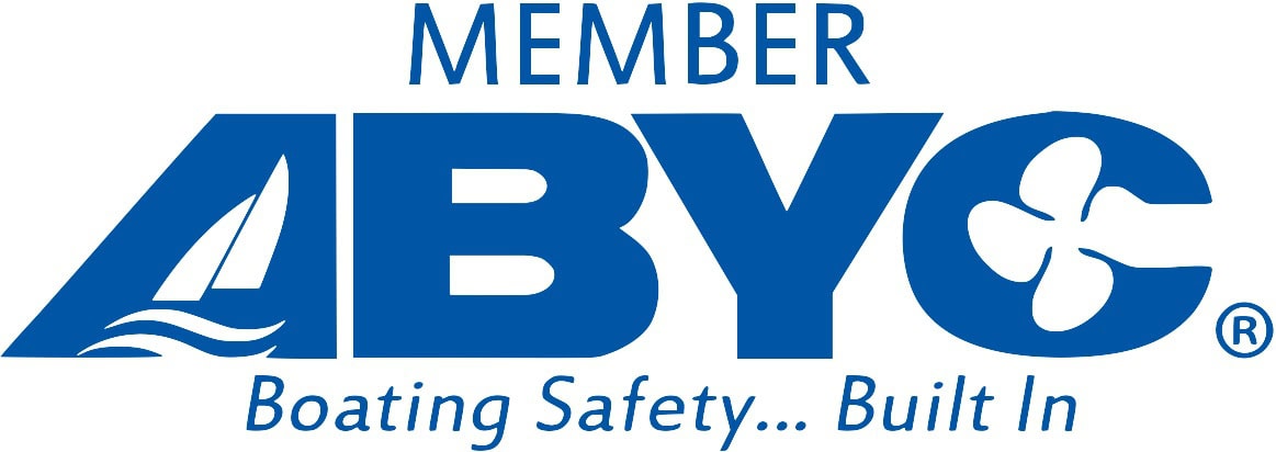 ABYC Member logo with boating safety slogan and emblem.