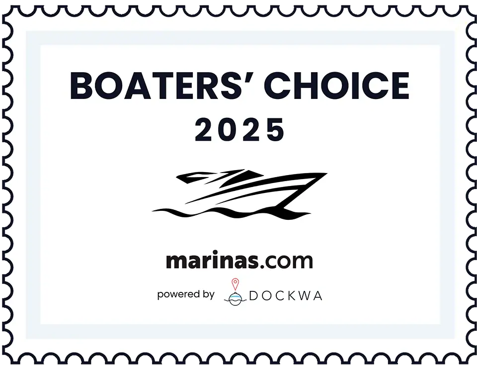 Boaters' Choice 2025 award from marinas.com and Dockwa.