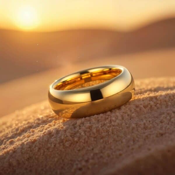 Gold ring for man