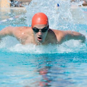 Men in swimming pool