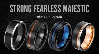Mens Rings Black