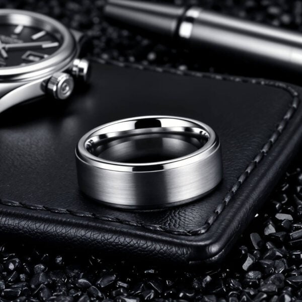 Brushed Finish Gents Ring