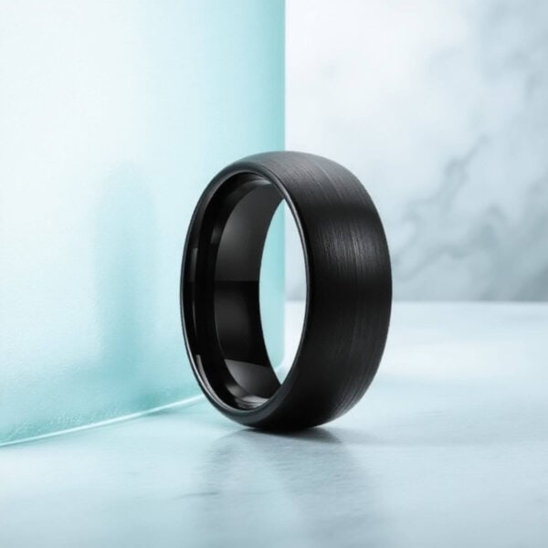 Customised fashion band for Men - Promise ring - Morden Black style