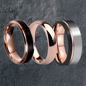 Rose Gold Men's Rings