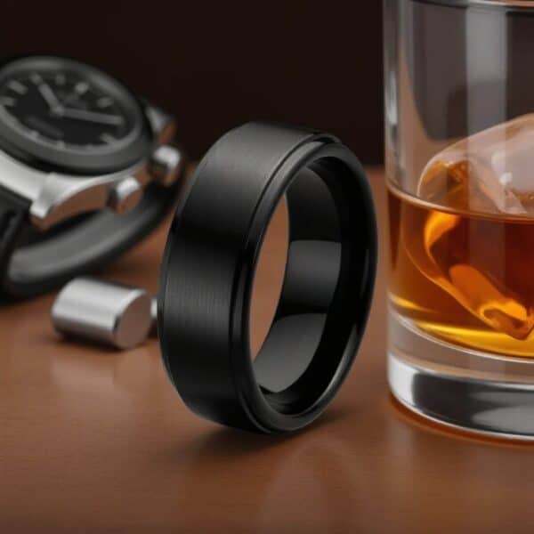 Ceramic Men's Black Band