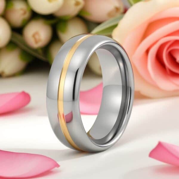 A standout ring for guys made with tungsten