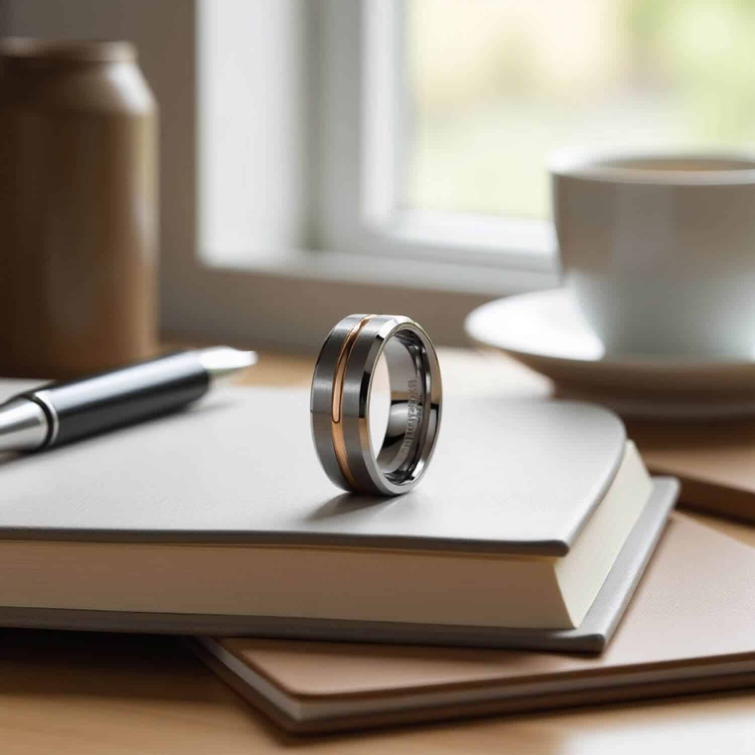 Fashion statement ring for men - tungsten