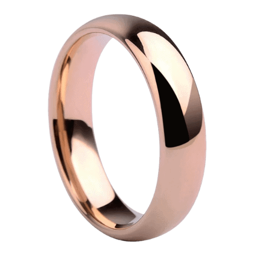mens rose gold ring tungsten 6mm modern style for wedding anniversary engagement band in all sizes