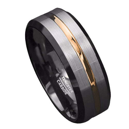Champion - Mens Silver and Gold Ring