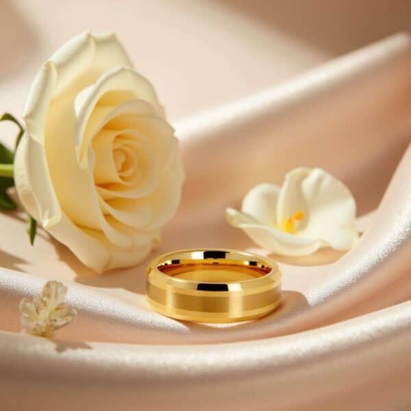 Gents Wedding Band made with the Strongest Metal - Tungsten Carbide