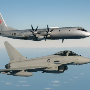 UK Russia Military Tensions RAF Typhoon intercepts Russian reconnaissance aircraft over Polish airspace