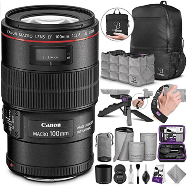 EF 100mm with Accessories and Travel Bundle