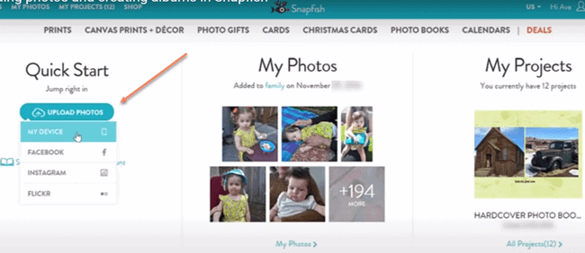 Upload Photos from Any Device