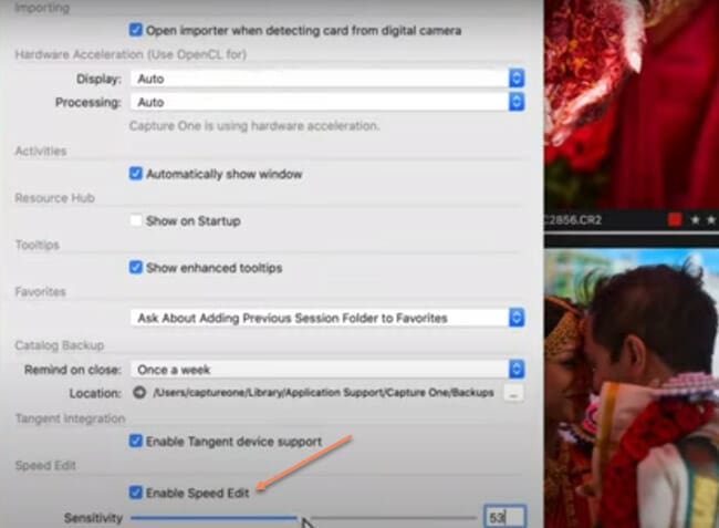 Speed Edit Sensitivity