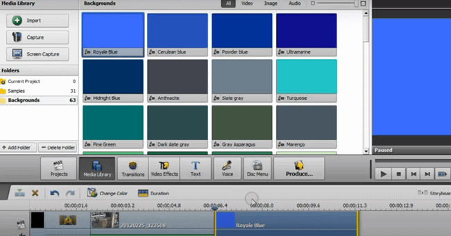 How to Fade into and from a Different Background