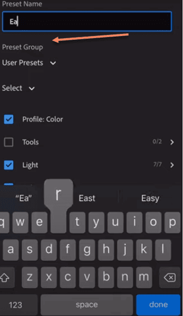 Import Presets into Mobile