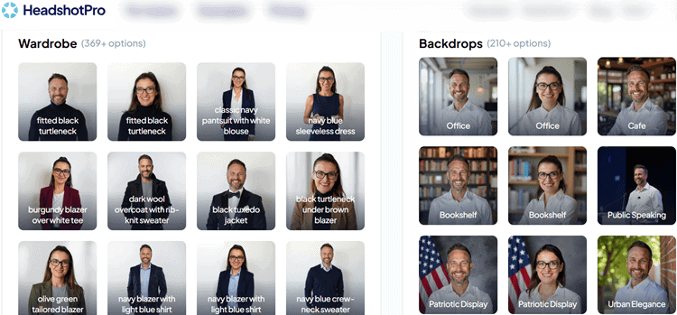 Headshot Pro's Responsive Interface