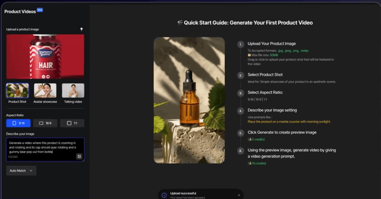 Tagshop's user interface