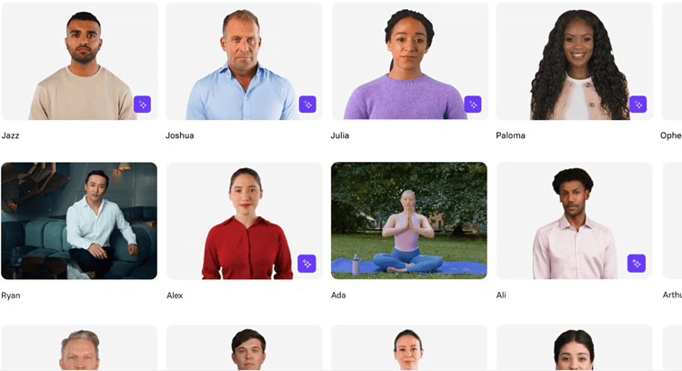 Synthesia AI's Avatar Stock