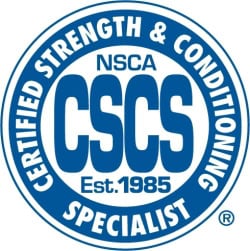 The CSCS exam is offered by the NSCA