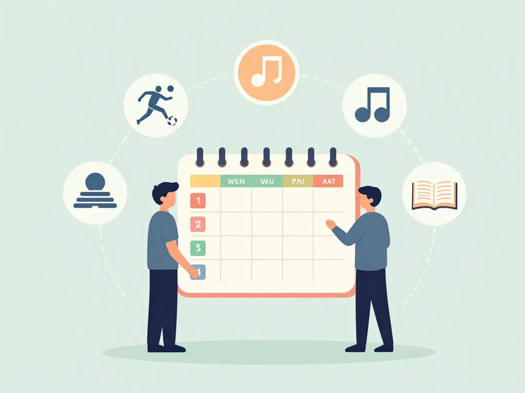 activités périscolaires 6-12 ans organisation planning famille