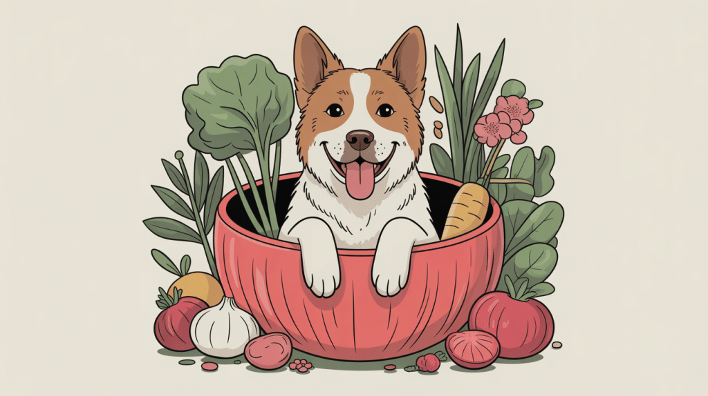 chou rouge chien gamelle bien-être animal