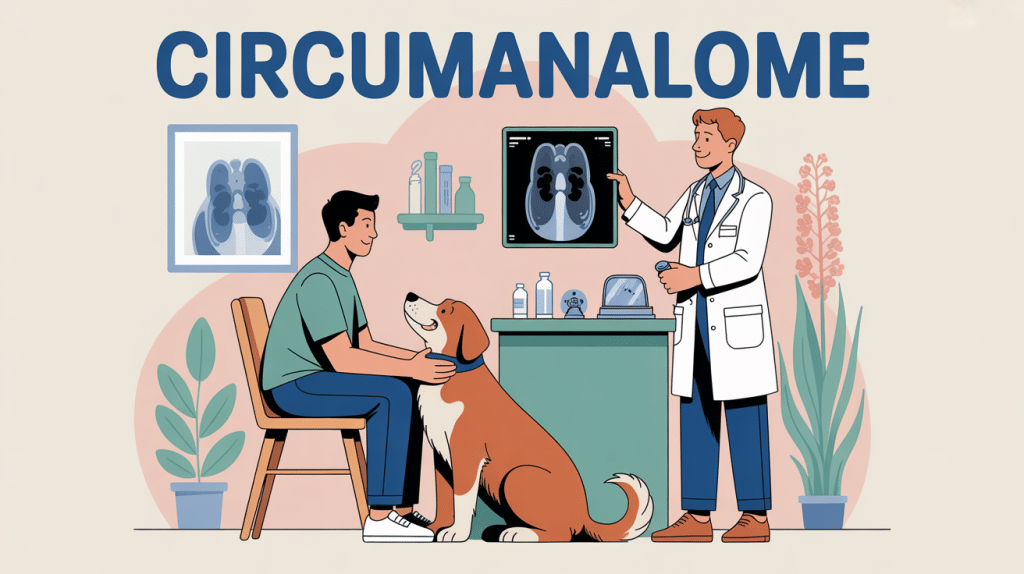 circumanalome illustration chien cabinet vétérinaire