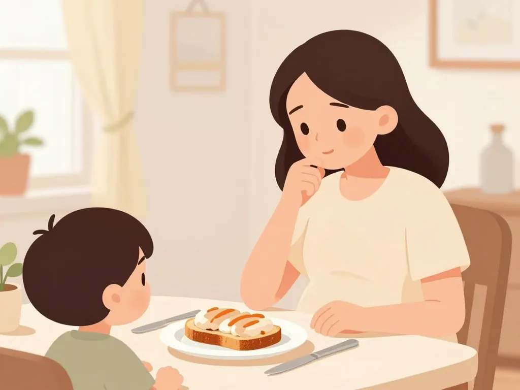 Consommation rillette poulet Bordeau Chesnel femme enceinte table