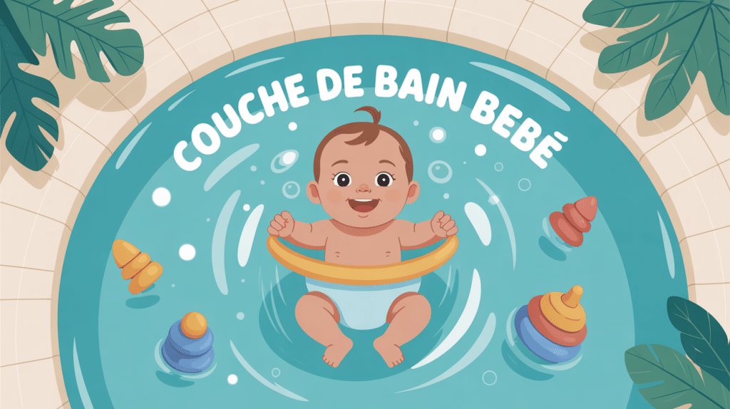 bébé joyeux couche de bain bébé piscine jouets aquatiques