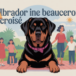 labrador croisé beauceron chien famille protecteur
