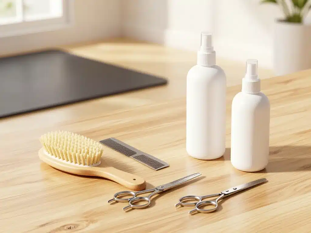 Accessoires toilettage coton de Tuléar maison