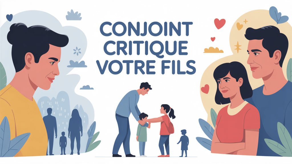 Famille confrontée à des tensions mon conjoint critique mon fils