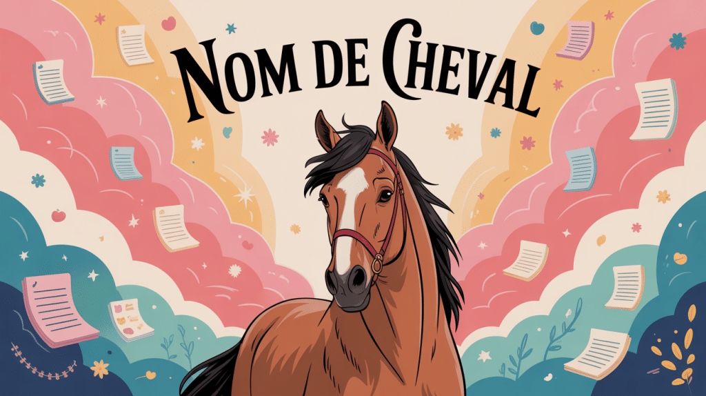 nom de cheval illustration idée créativité