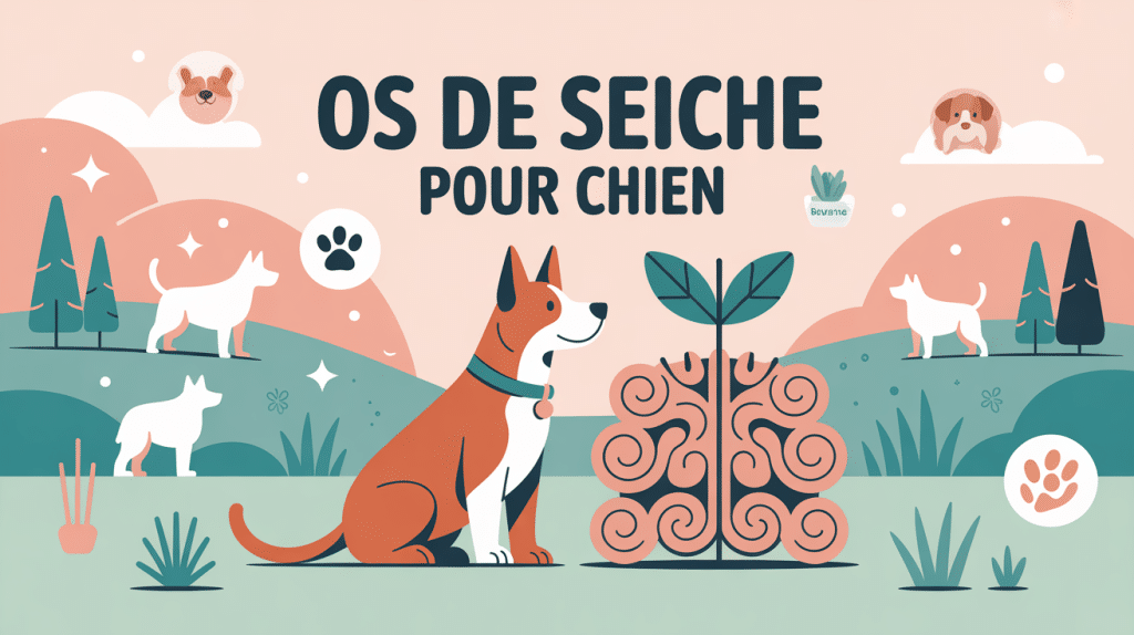 os de seiche chien illustré avec bienfaits pour chien