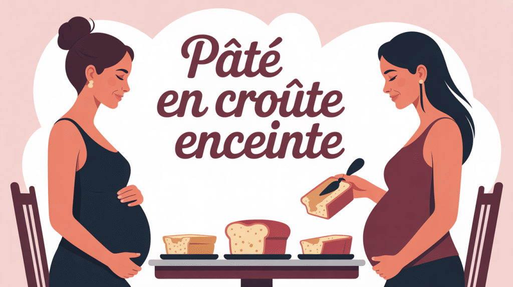 paté en croute enceinte femme face plat