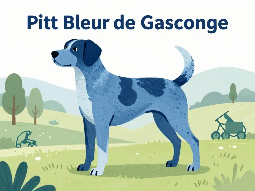 petit bleu de gascogne à vendre chien description