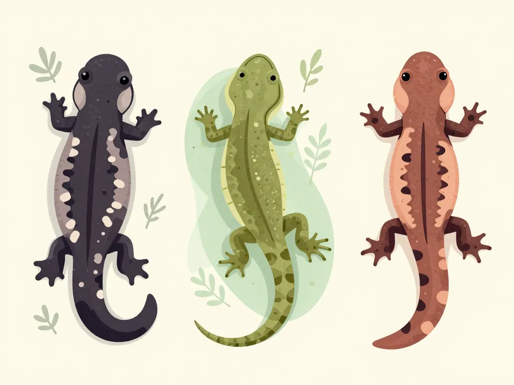 salamandre dans la maison comparaison lézard triton